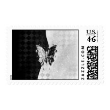 Two Tone Butterfly Postage Stamp