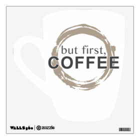 Two-Tone Coffee Mug - But First, Coffee Room Graphic