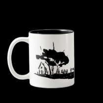 Two Tone Country Mug by MarciaCox Two Tone Country Mug
