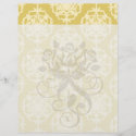 two tone gold royale damask pattern