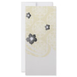 two tone gold royale damask pattern rack card template
