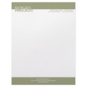 Two tone green block border professional business letterhead