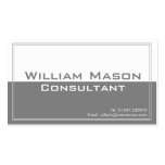 Two Tone Grey White, Professional Business Card