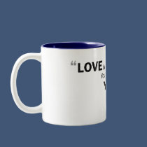 Two-tone mug - 'Love is like sourdough...' mugs