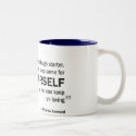 Two-tone mug - 'Love is like sourdough...' mug