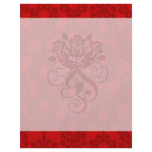 two tone red damask flyer