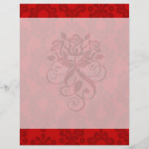 two tone red damask flyer