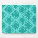 two tone tiffany blue aqua diamond damask