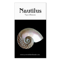 Two Tone Vertical (Nautilus Shell) Business Card Template