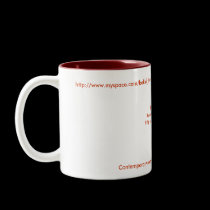 Two-toned Author Mug - Red mugs