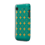 Two Toned Green with Gold Stars Samsung Galaxy S Case