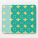 Two Toned Green with Gold Stars Mouse Pad