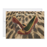 Two Toned Studded Leather Pumps on Fur Personalized Announcement
