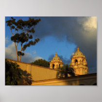 Two Towers In Balboa Park Poster