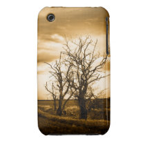 Two Trees Sepia Fields iPhone 3G 3GS Casemate case casemate cases