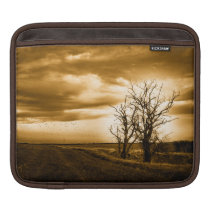 Two Trees Sepia Fields Rickshaw iPad Sleeve ipad sleeves