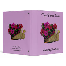 Two Turtle Doves Holiday Recipe Book Binder