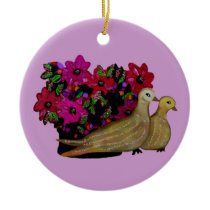 Two Turtle Doves Ornaments