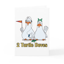 two turtle doves second 2nd day of christmas card