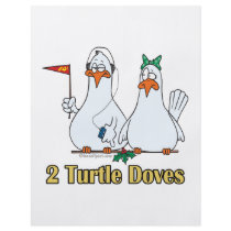 two turtle doves second 2nd day of christmas personalized flyer