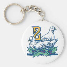 Two Turtledoves Keychains
