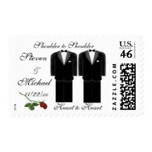 Two Tuxes Stamp
