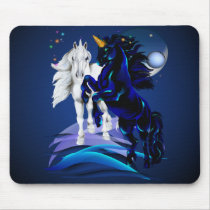 Two Unicorn Stallions_Mousepad