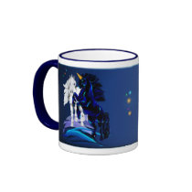 Two Unicorns and Waves _Mugs