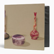 Two vases and a bonbonniere, 19th-20th century 3 ring binders