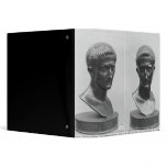 Two views of a bust of Emperor Augustus binders