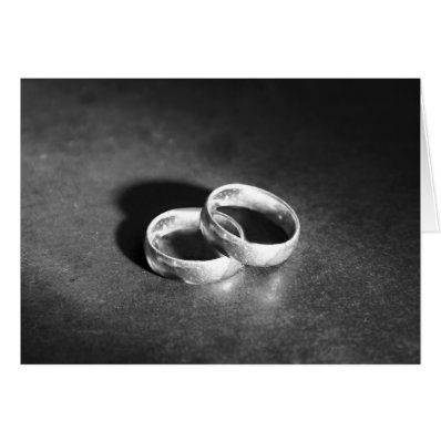 Two Wedding Bands Greeting Cards