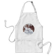 Two Westies in Wintertime Apron