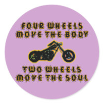 TWO WHEELS MOVE THE SOUL stickers