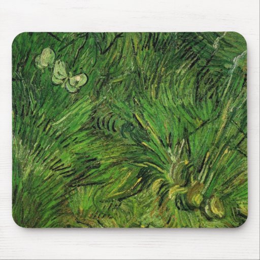 Two White Butterflies by Vincent van Gogh Mousepads