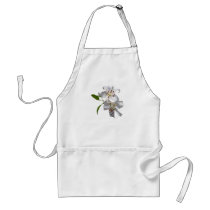 Two White Lilies Apron