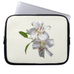 Two White Lilies Laptop Sleeve