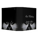 Two White Peacocks and Heart Monogram binders