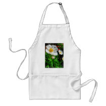 Two White Poppies aprons