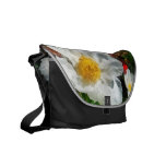 Two White Poppies Messenger Bag