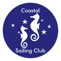 Two White Seahorses stickers by trennea Two White Seahorses stickers