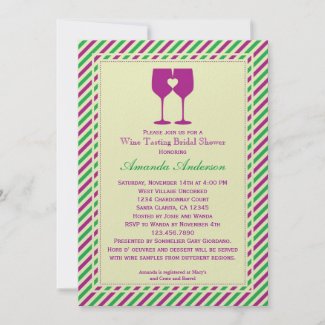 Two Wine Glasses Bridal Shower Invitation zazzle_invitation