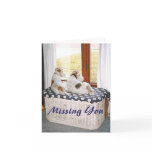 Two Wire Fox Terriers In The Window Greeting Card