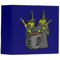 Two witched stiring cauldron binders