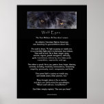 TWO WOLVES CHEROKEE TALE Art Poster