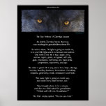 TWO WOLVES CHEROKEE TALE Art Poster