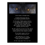TWO WOLVES CHEROKEE TALE Art Poster
