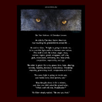 TWO WOLVES CHEROKEE TALE Art Poster posters