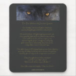 Two Wolves Cherokee Wisdom Tale Mousepad