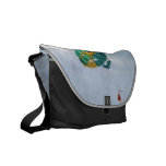 Two Woman Parasailing in the Bahamas Messenger Bags