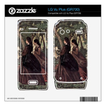 Two Women in the Garden by Giovanni Fattori Skin For LG Vu Plus